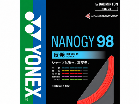 Yonex Nanogy 98 Badminton String - Japanese Version - 10m