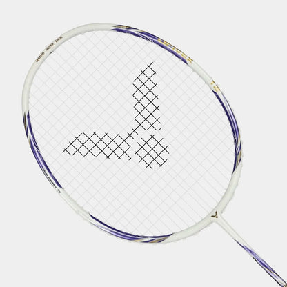 Victor DriveX 12 ZSW 2.0 Badminton Racquet [White/Violet Tulip] - Unstrung