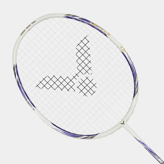 Victor DriveX 12 ZSW 2.0 Badminton Racquet [White/Violet Tulip] - Unstrung