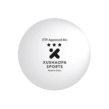 Xushaofa Sports 40+ 3 Stars Seamless Table Tennis Ball - 6 pcs [White]