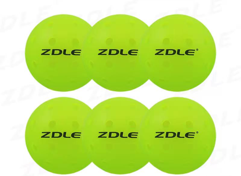 ZDLE 40 Holes Rolling Plastic Outdoor Pickleball