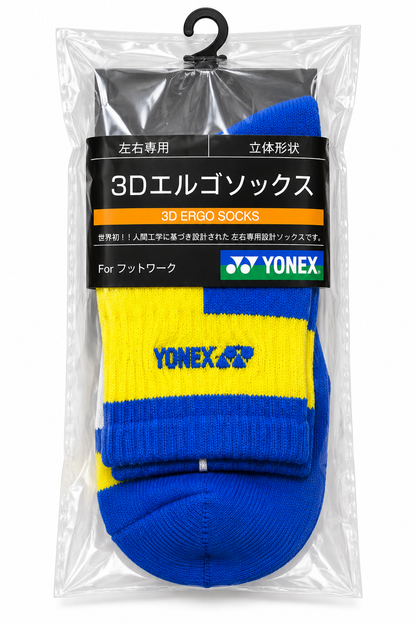 Yonex 3D Ergo Socks - 19022 [Red&Black/Yellow&Blue]