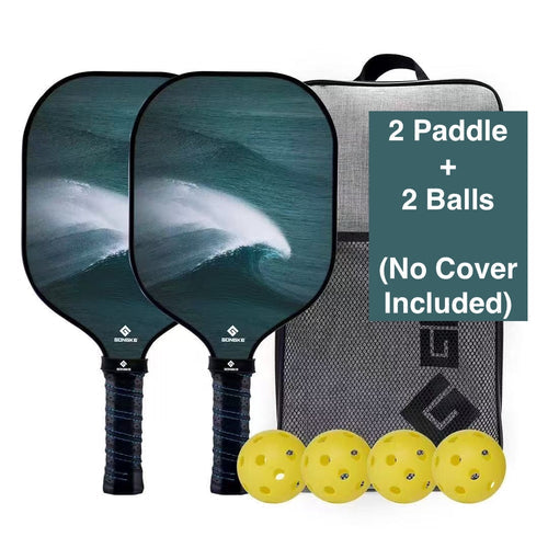 Gongke Adult Pickleball Set (2 Paddle+2 Balls) - [Ocean]
