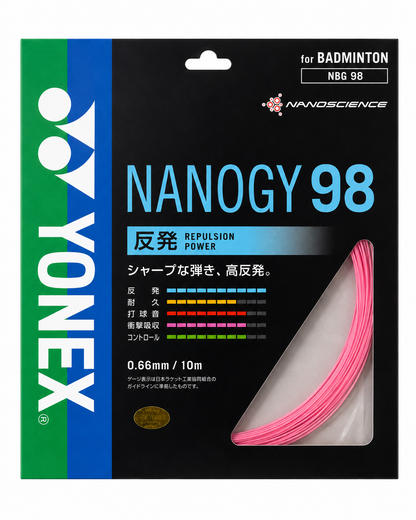 Yonex Nanogy 98 Badminton String - Japanese Version - 10m
