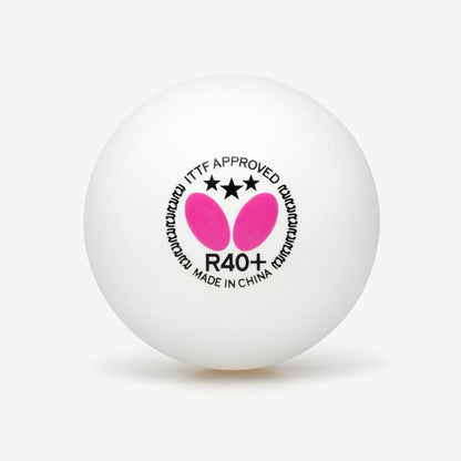 Butterfly R40+ Table Tennis Ball - 3pcs [White]