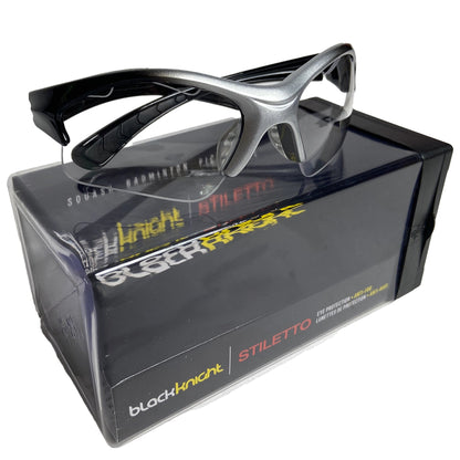 Black Knight Stiletto Protection Goggles - [Black/Silver]