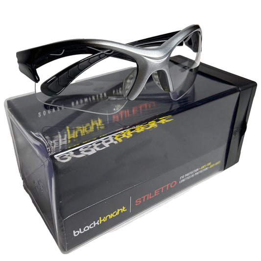 Black Knight Stiletto Protection Goggles - [Black/Silver]
