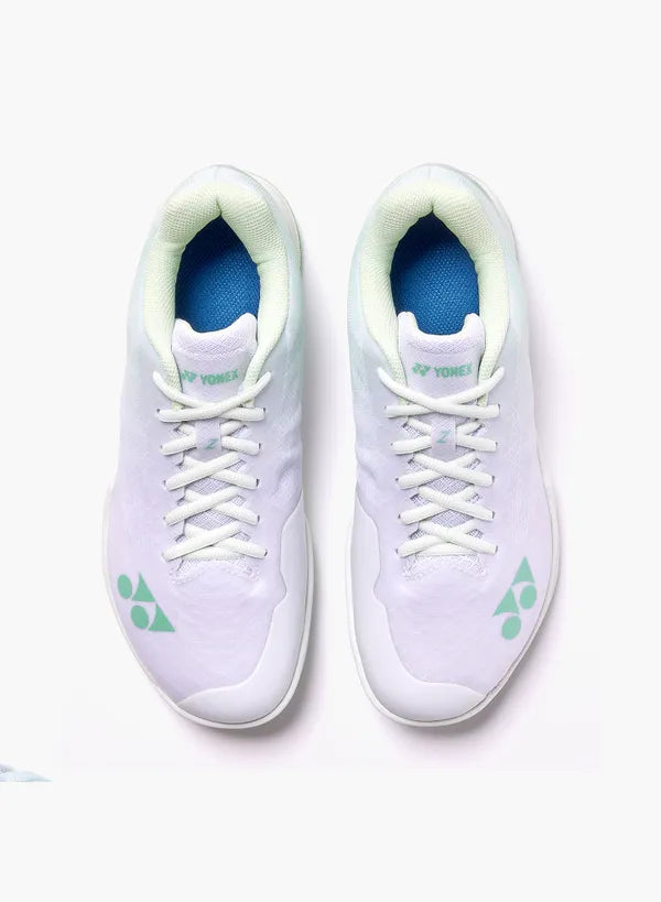 Yonex Power Cushion Aerus Z2 Wide Indoor Court Shoes [White/Green]