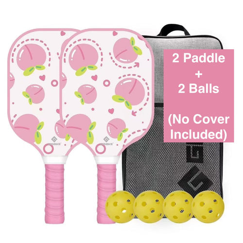Gongke Kids Pickleball Set (2 Paddle+2 Balls) - [Peach]