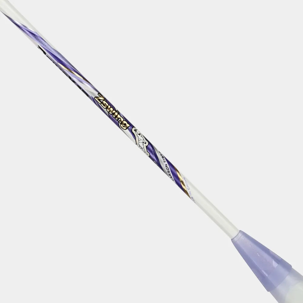 Victor DriveX 12 ZSW 2.0 Badminton Racquet [White/Violet Tulip] - Unstrung