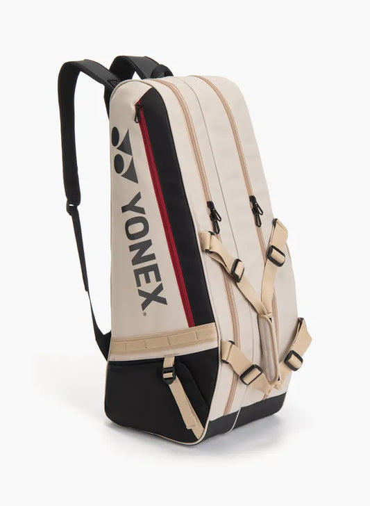 Yonex BAG72626 Gearlogic Racquet Bag - 6pcs [Beige/Black]