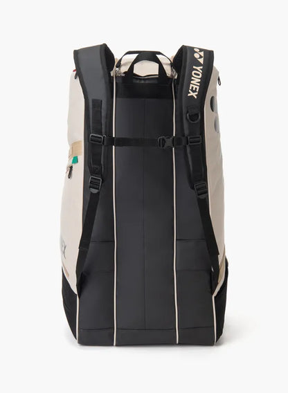 Yonex BAG72629 Gearlogic Racquet Bag - 9pcs [Beige/Black]